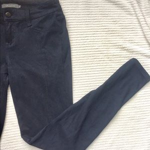 Level 99 faux suede navy blue pants